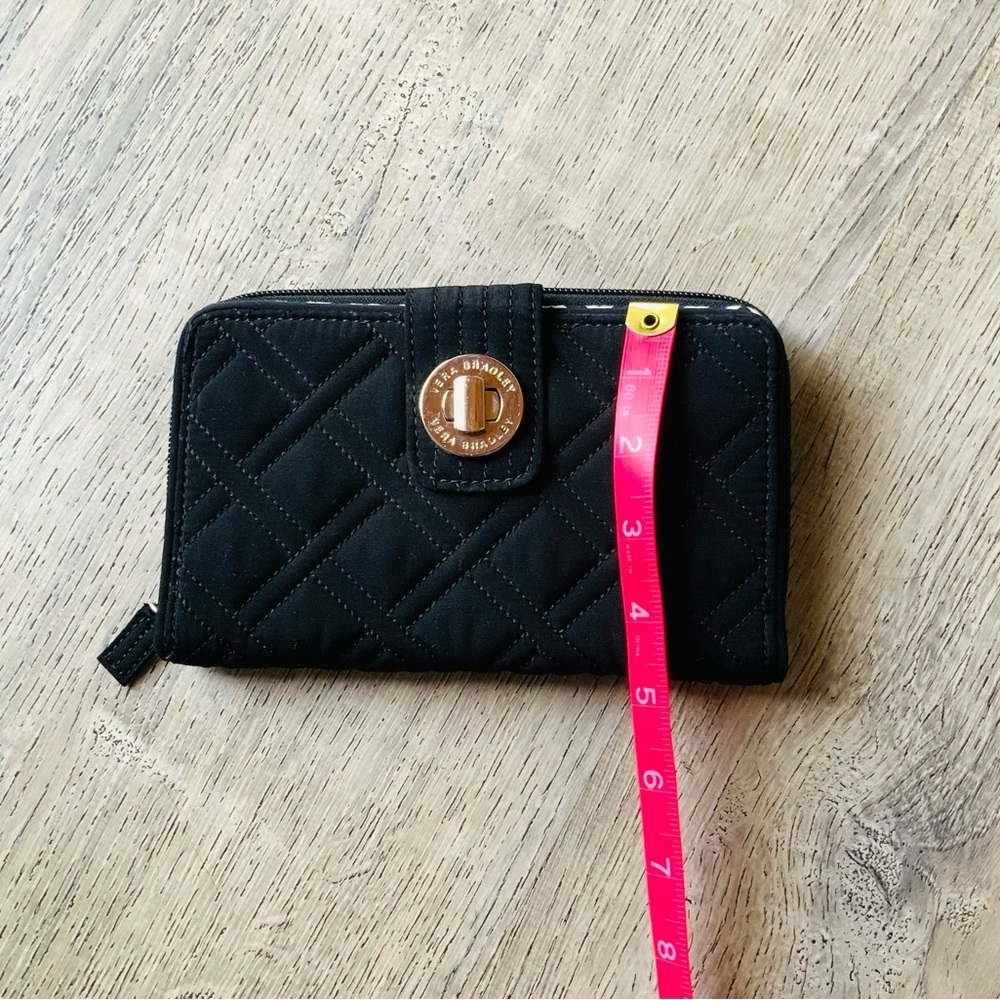 Vera Bradley Black Quilted Wallet OS - Picture 11 of 12